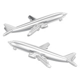 Fototapeta  - 3D illustration isolated two silver airplanes