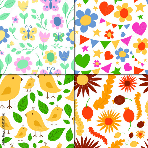 Easter seamless pattern background design vector holiday celebration party wa...