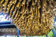 Hanging bamboo ceiling decor