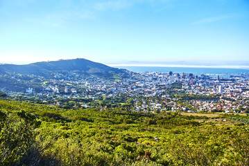 Wall Mural - Table mountain view Cape-Town South Africa