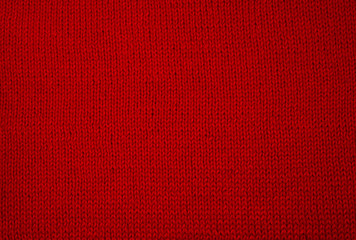 red knitted fabric background texture