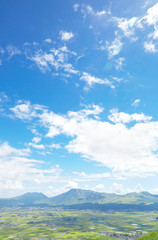 Fotobehang - 阿蘇　大観峰からの眺望