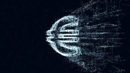 Wall Mural - digital sign euro