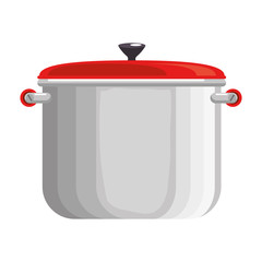 Canvas Print - kitchen pot isolated icon vector illustration design