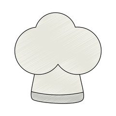 Sticker - chef hat uniform icon vector illustration design