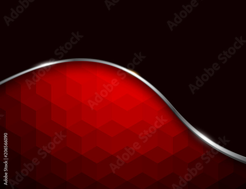 Abstract background red mosaic