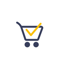 Shopping Cart, Completed Order, Purchase Icon