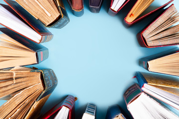 Wall Mural - Pile of old books