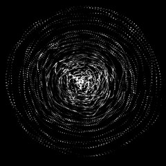 Fototapete - Tunnel or wormhole. Geometrical Particles. 3D tunnel grid.Wireframe 3D surface tunnel.Grid texture. 3D tunnel grid. Grid texture. Geometrical Particles.