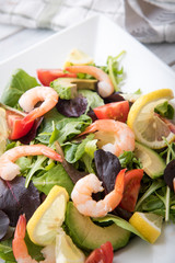 Poster - shrimp salad with avocado