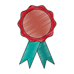 Poster - Award ribbon symbol vector illustration graphic design