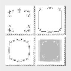 Sticker - Set of frames hand draw