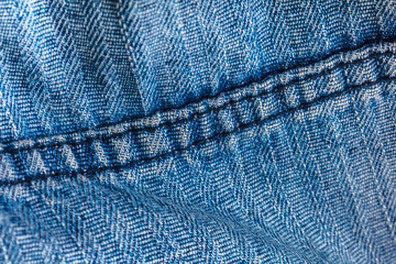 texture of denim cloth close-up