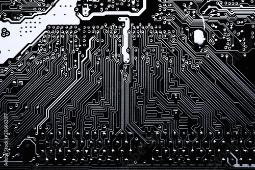 Cuadros en Lienzo Abstract,close up of Mainboard Electronic computer background