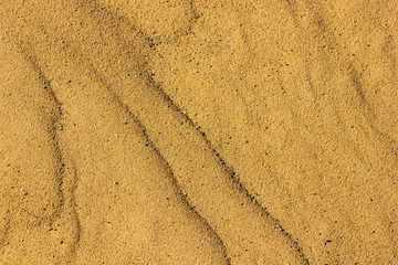 Texture of river or sea sand, close-up