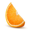 orange slice isolated on white background, clipping path, full depth of field