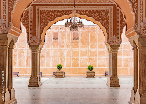 Cuadros en Lienzo Jaipur city palace in Jaipur city, Rajasthan, India