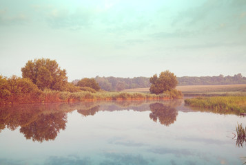 Canvas Print - Summer lake