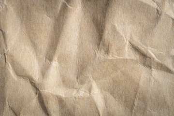 Wall Mural - crumpled brown paper texture and background