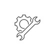 © telmanbagirov - line technical support icon on white background