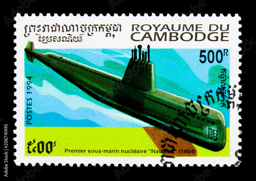 Poster Nuclear-powered Nautilus, Submarines serie, circa 1994