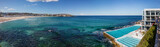 Fototapeta Do akwarium - Swimming pool overlooking Bondi beach in Sydney, NSW, Australia