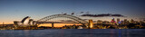 Sydney harbour at dusk, Sydney NSW, Australia