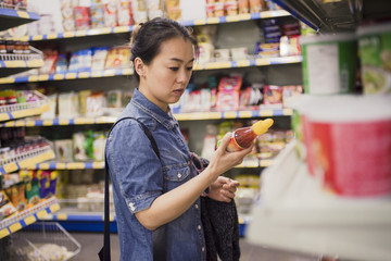 woman in a supermarket