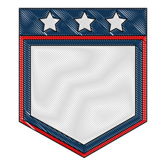 Wall Mural - united stated of america shield vector illustration design