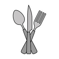 Canvas Print - set cutlery tools icon vector illustration design