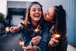 © Criene Images - Friends with sparklers