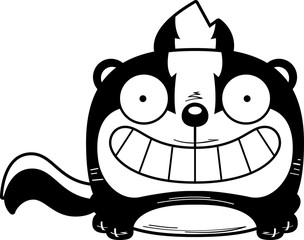 Poster - Cartoon Skunk Smiling