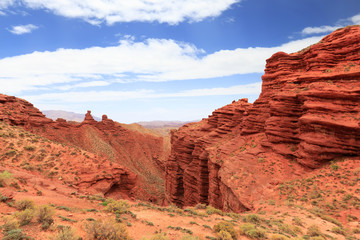 Sticker - landscape of red sandstone