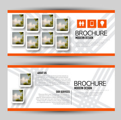 Wall Mural - set of banners for web advertisement or site headers. print out promotion template. horizontal flyer