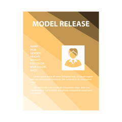 Poster - Icon of model release document