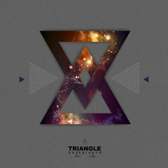 Wall Mural - Abstract hipster polygonal triangle background with open space inside.