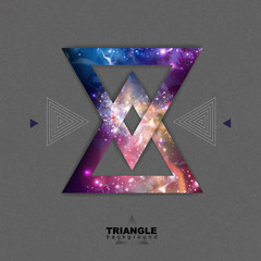 Wall Mural - Abstract hipster polygonal triangle background with open space inside.