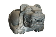 Stone Heart Vase Used By Aztecs In The Shape Of A Jaguar