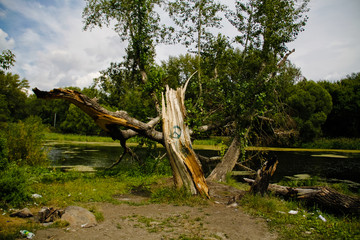 Landscape on the embankment of Chelyabinsk