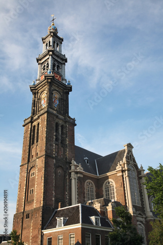 Zdjęcie XXL Kościół Westerkerk w Amsterdamie. Holandia