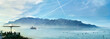 Geneva Lake in Vevey town. Vaud canton, Switzerland