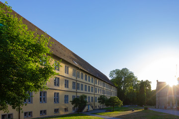 Wall Mural - historical city park buildings