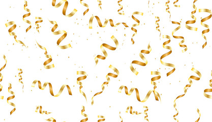 Gold celebration seamless pattern.