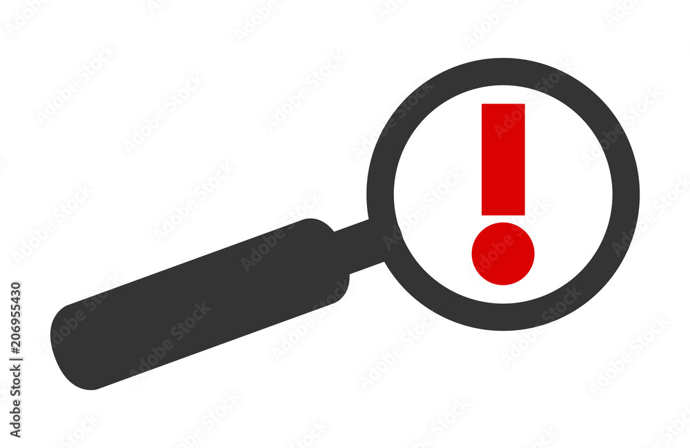 Stock Illustration Icon Lupe Ausrufezeichen Adobe Stock stock-illustration-icon-lupe-ausrufezeichen-adobe-stock