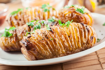 Sticker - Baked potatoes with cheese and herbs