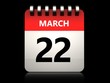 3d 22 march calendar