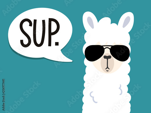 Cuadros en Lienzo Llama poster with inscription sup means