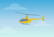 © robu_s - Pretty Yellow Helicopter Color Vector Illustration