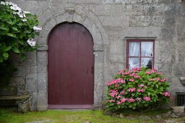 Canvas Print - Haustür in Roscoff, Bretagne