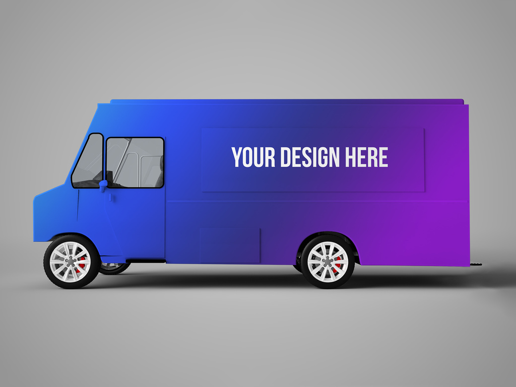 Download Food Truck Mockup Stock Template Adobe Stock